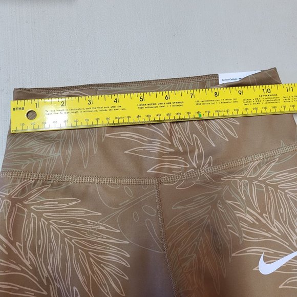 New Nike One Luxe Women's XS Mid-Rise 7/8‎ Leggings DV9680-258 DRI-FIT Brown - Picture 10 of 16
